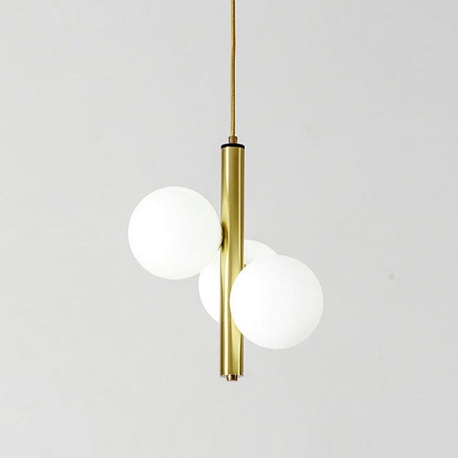 Suspension LED Lluna avec 3 globes en verre modernes | Marco Lucetti