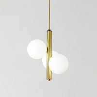 Suspension LED Lluna avec 3 globes en verre modernes | Marco Lucetti