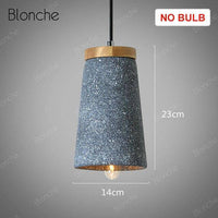 Suspension LED Loft en Ciment | Marco Lucetti Bleu