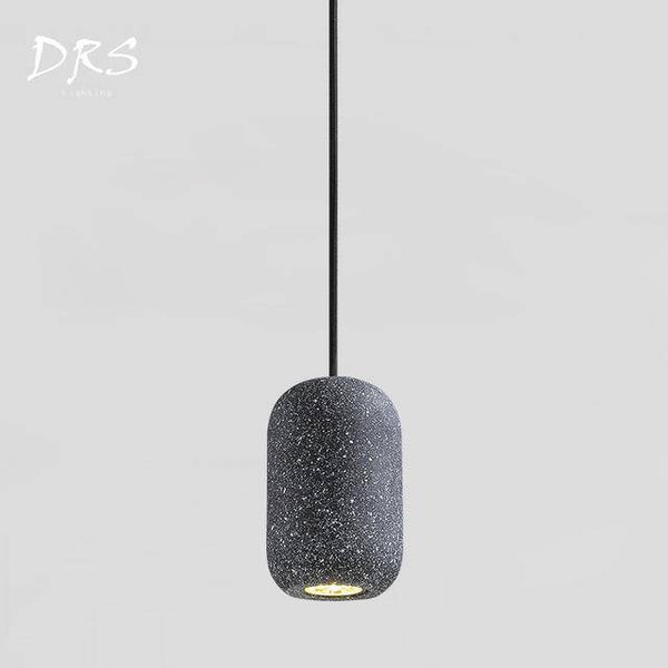 Suspension LED Loft en fausse pierre naturelle | Marco Lucetti Gris foncé