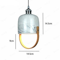 Suspension LED Loft en marbre blanc | Marco Lucetti