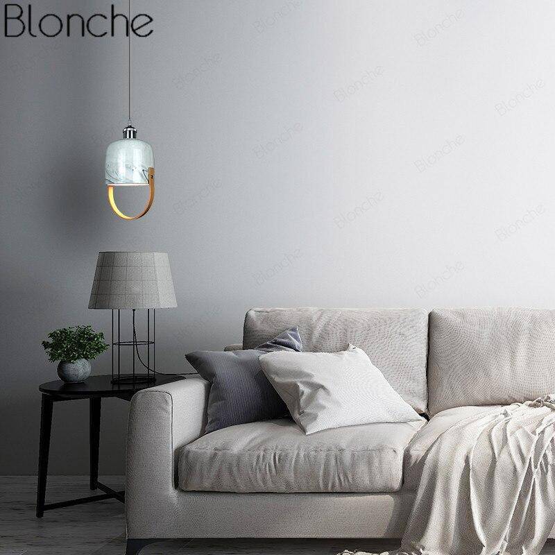 Suspension LED Loft en marbre blanc | Marco Lucetti