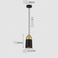 Suspension LED Loft en métal doré | Marco Lucetti B / Noir