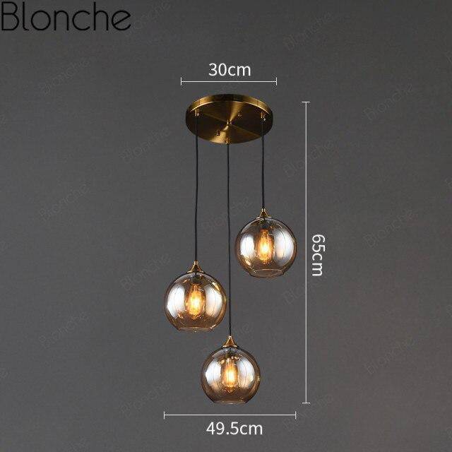 Suspension LED Loft en verre fumé | Marco Lucetti Ambré - B