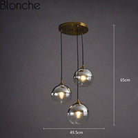 Suspension LED Loft en verre fumé | Marco Lucetti Argenté - B
