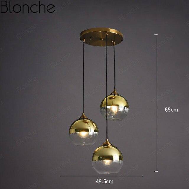 Suspension LED Loft en verre fumé | Marco Lucetti Doré - B