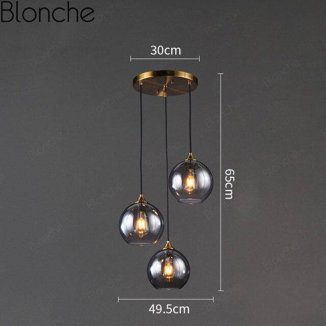 Suspension LED Loft en verre fumé | Marco Lucetti Gris fumé - B