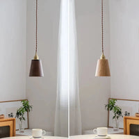 Suspension LED Loft Moderne en Bois avec Abat-Jour Laiton - Design Élégant | Marco Lucetti