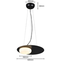 Suspension LED Loft Noir Metallique | Marco Lucetti Naturelle