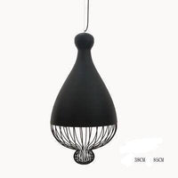 Suspension LED Lofty en métal design arc | Marco Lucetti A - L - Noir