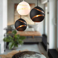 Suspension LED Lofty en verre de pierre naturelle | Marco Lucetti