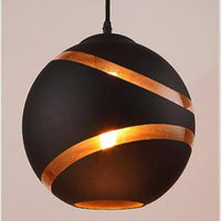 Suspension LED Lofty en verre de pierre naturelle | Marco Lucetti Noir / 20cm
