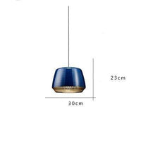 Suspension LED Lofy en métal coloré | Marco Lucetti Bleu
