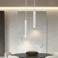 Suspension LED Long Tube bois plafonnier - Style japonais vent silencieux. | Marco Lucetti