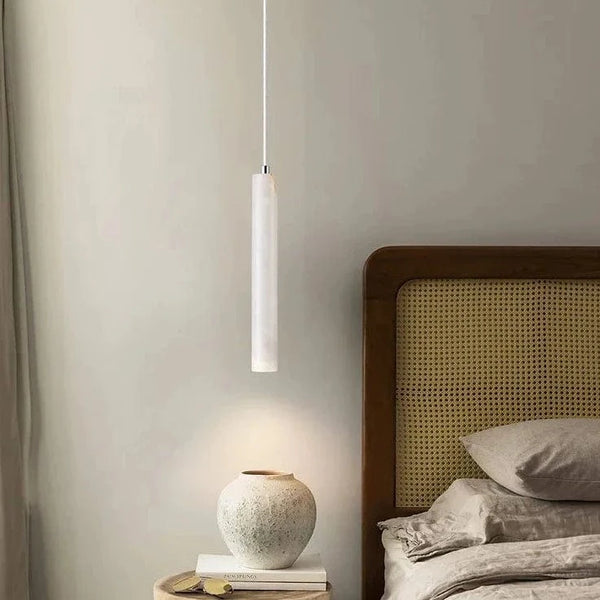 Suspension LED Long Tube bois plafonnier - Style japonais vent silencieux. | Marco Lucetti