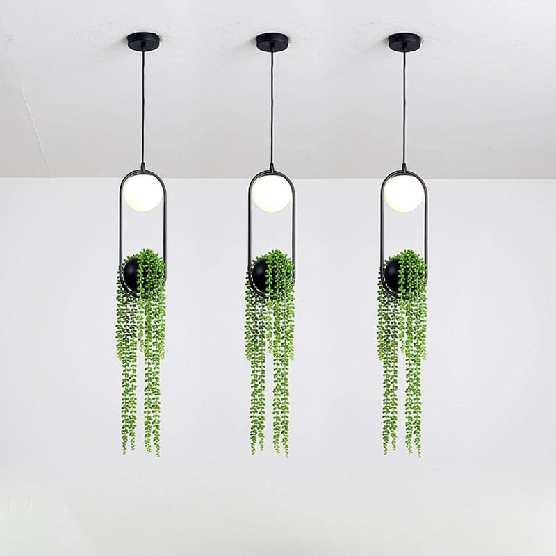 Suspension LED Loom - Design Moderne en Métal Noir | Marco Lucetti