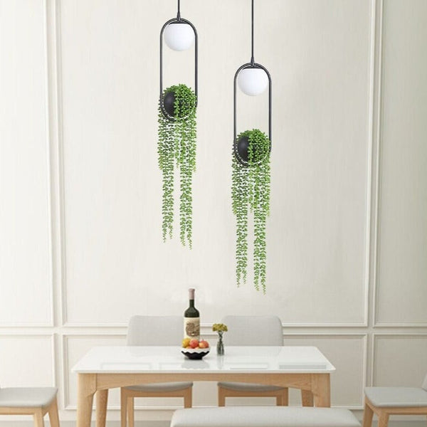 Suspension LED Loom - Design Moderne en Métal Noir | Marco Lucetti