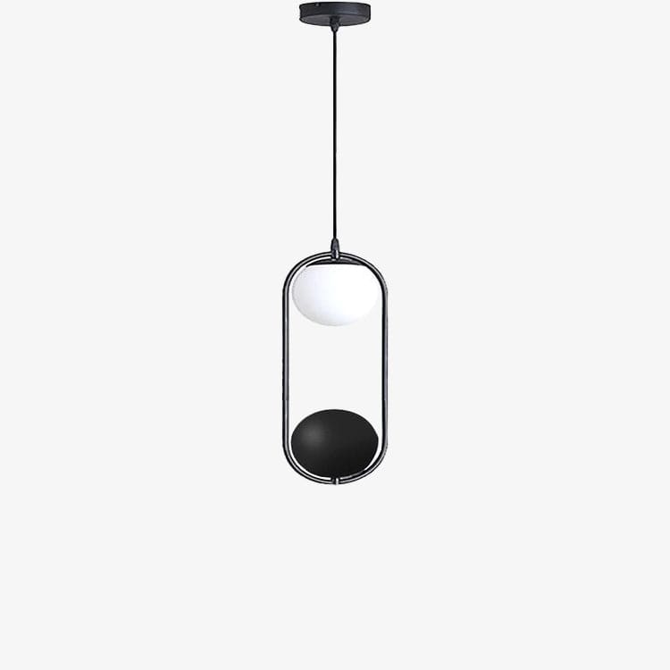 Suspension LED Loom - Design Moderne en Métal Noir | Marco Lucetti Sans plantes