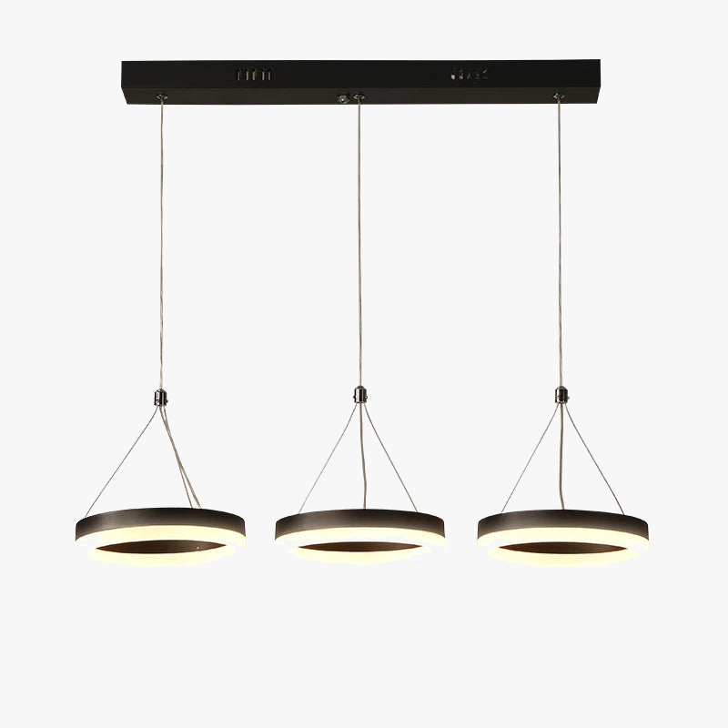 Suspension LED design avec télécommande - Luminaire acrylique Lampara Abajur