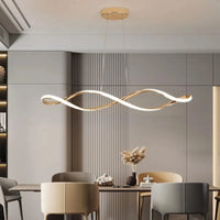 Suspension LED Lustres Modernes pour Salle à Manger Salon Chambre - L92cm - Or/Chrome/Noir - Télécommande/Contrôle APP | Marco Lucetti