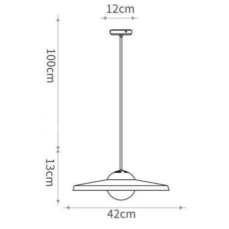 Suspension LED Lux Cuivre | Marco Lucetti 42 x 13cm