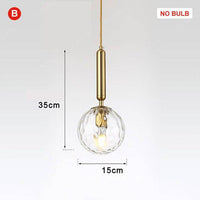 Suspension LED Luxe en Acier et Verre | Marco Lucetti B