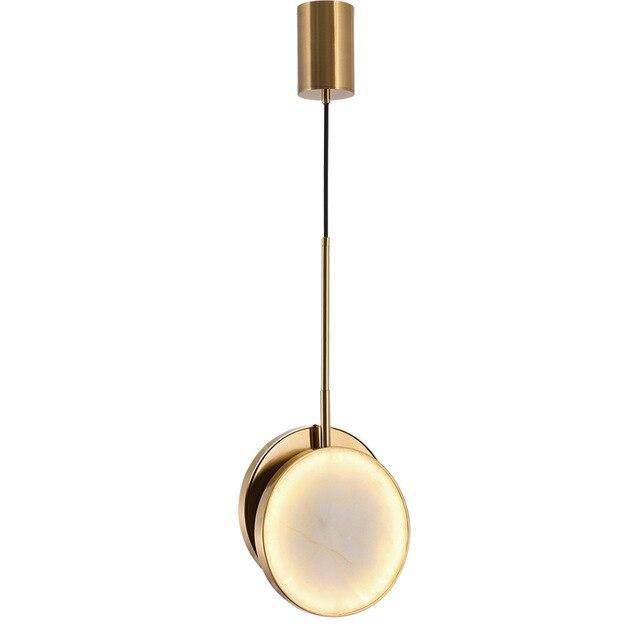 Suspension LED Luxe en Marbre et Doré | Marco Lucetti