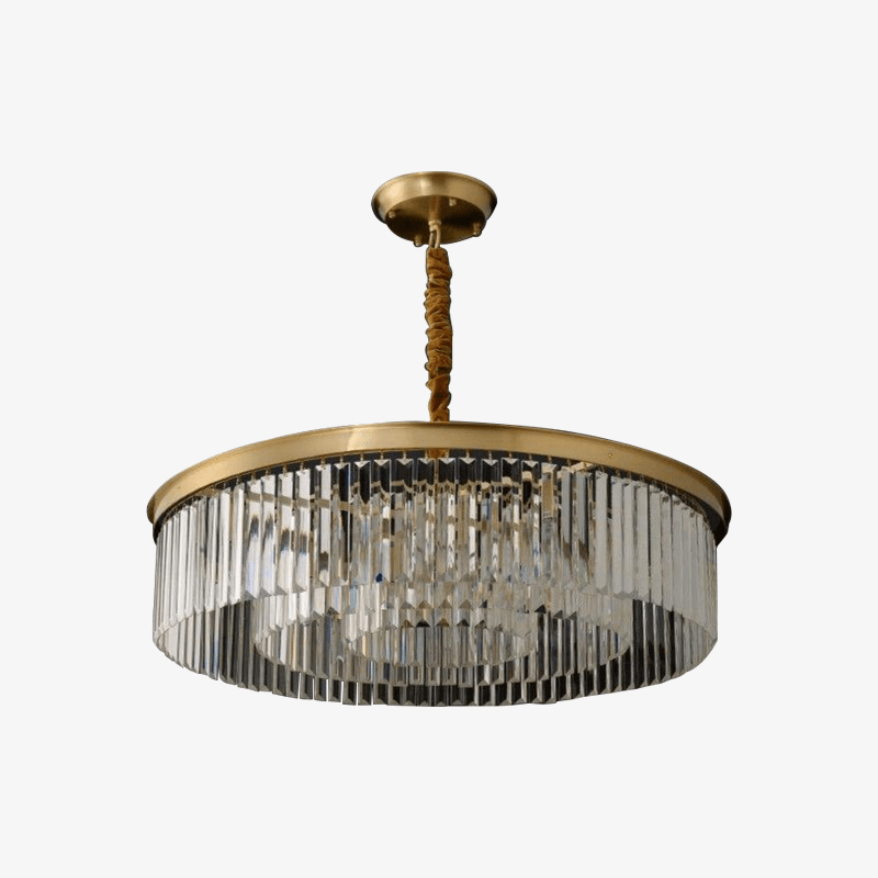 Suspension LED Luxe en Verre et Doré | Marco Lucetti