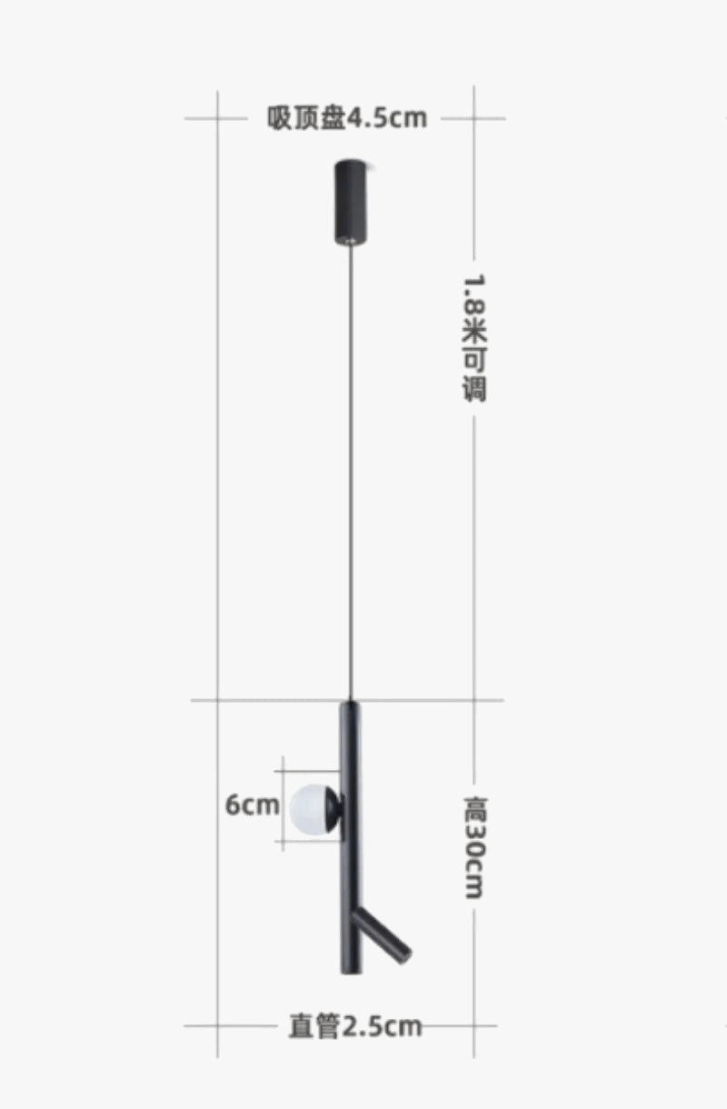 Suspension LED Luxe Longue Ligne Moderne et Minimaliste | Marco Lucetti