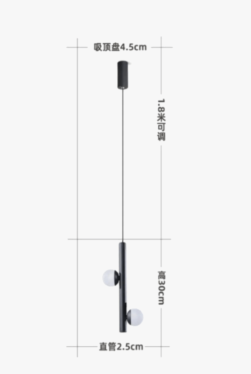 Suspension LED Luxe Longue Ligne Moderne et Minimaliste | Marco Lucetti