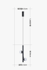 Suspension LED Luxe Longue Ligne Moderne et Minimaliste | Marco Lucetti