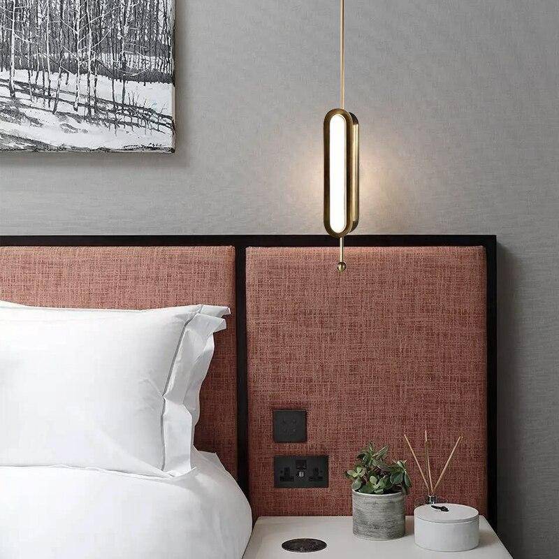 Suspension LED Luxury avec double base dorée arrondie | Marco Lucetti