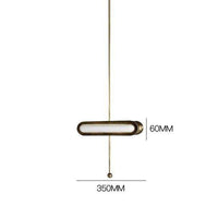 Suspension LED Luxury avec double base dorée arrondie | Marco Lucetti 35 x 6cm