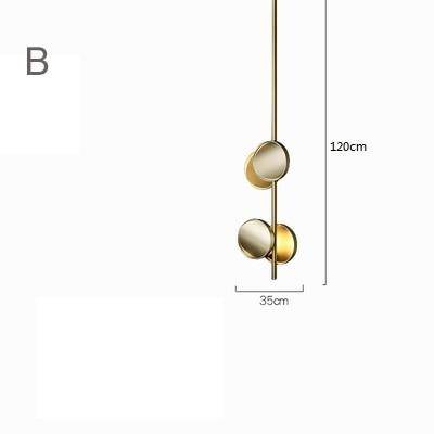 ★ Suspension LED Luxury en métal avec disque doré ★ | Marco Lucetti B