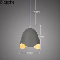 Suspension LED Macaron - Design Œuf Ouvert | Marco Lucetti Gris