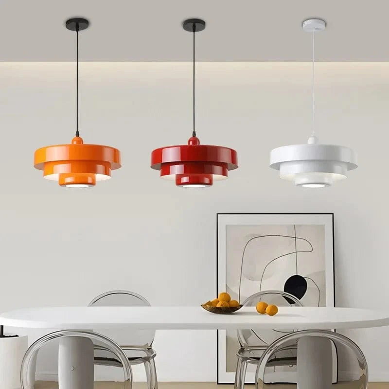 Suspension LED Macaron Impact en Acier au Carbone Aluminium Illumination | Marco Lucetti