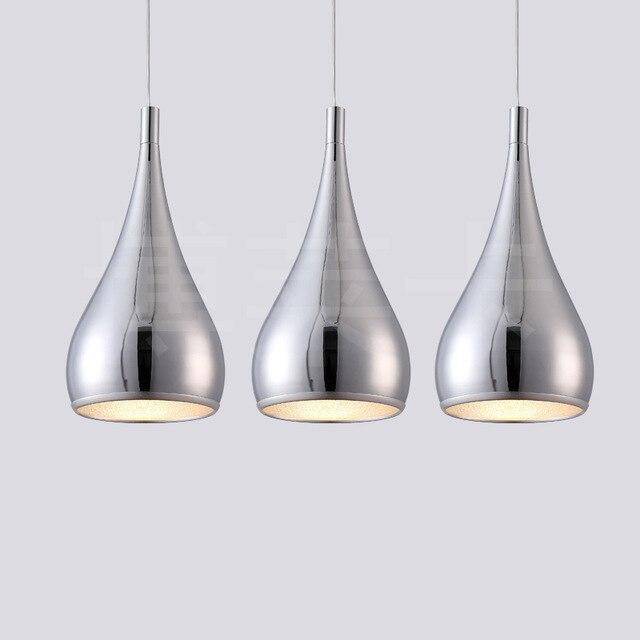 Suspension LED Mainstream | Marco Lucetti 3 chromés - Base rectangle