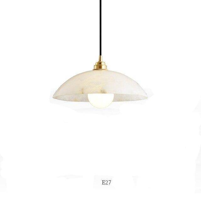 Suspension LED Marbre Blanc | Marco Lucetti 40 x 15cm