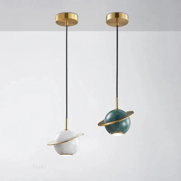 Suspension LED Marbrée - Design Épuré | Marco Lucetti