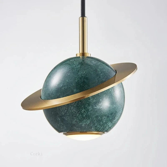 Suspension LED Marbrée - Design Épuré | Marco Lucetti