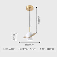 Suspension LED Marbrée - Design Épuré | Marco Lucetti Blanc