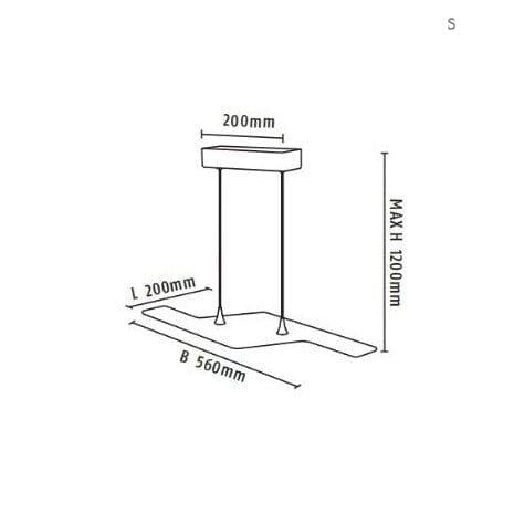 Suspension LED Maya Zigezag Argent | Marco Lucetti
