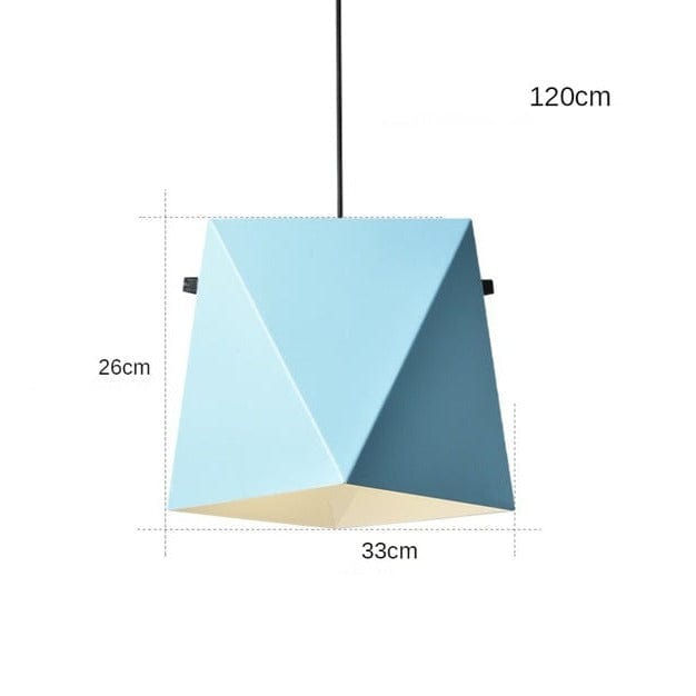 Suspension LED métal coloré Alana | Marco Lucetti Bleu