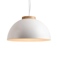 Suspension LED métal et bois Botimi | Marco Lucetti