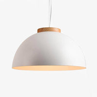 Suspension LED métal et bois Botimi | Marco Lucetti