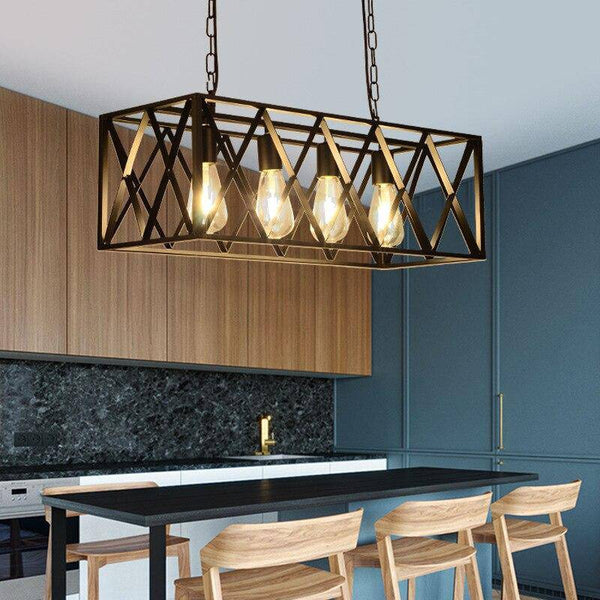Suspension LED métal style Loft cage industrielle | Marco Lucetti