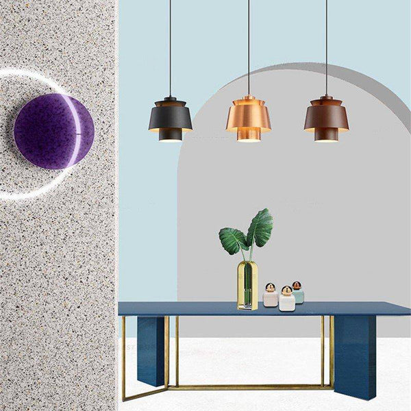 Suspension LED métallique colorée "Lumina Bar" | Marco Lucetti