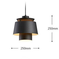 Suspension LED métallique colorée "Lumina Bar" | Marco Lucetti Noir