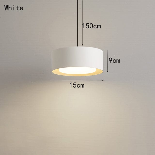 Suspension LED métallique Reese | Marco Lucetti Blanc / Chaude