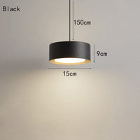 Suspension LED métallique Reese | Marco Lucetti Noir / Froide